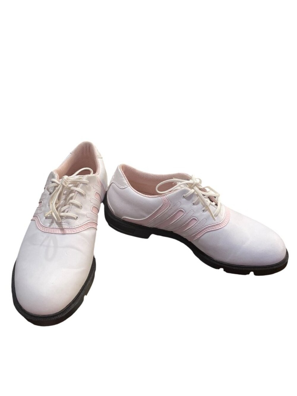 Adidas 738167 Traxion 2 Wms soft white pink golf shoes sneakes sz 7 SKU 10,013